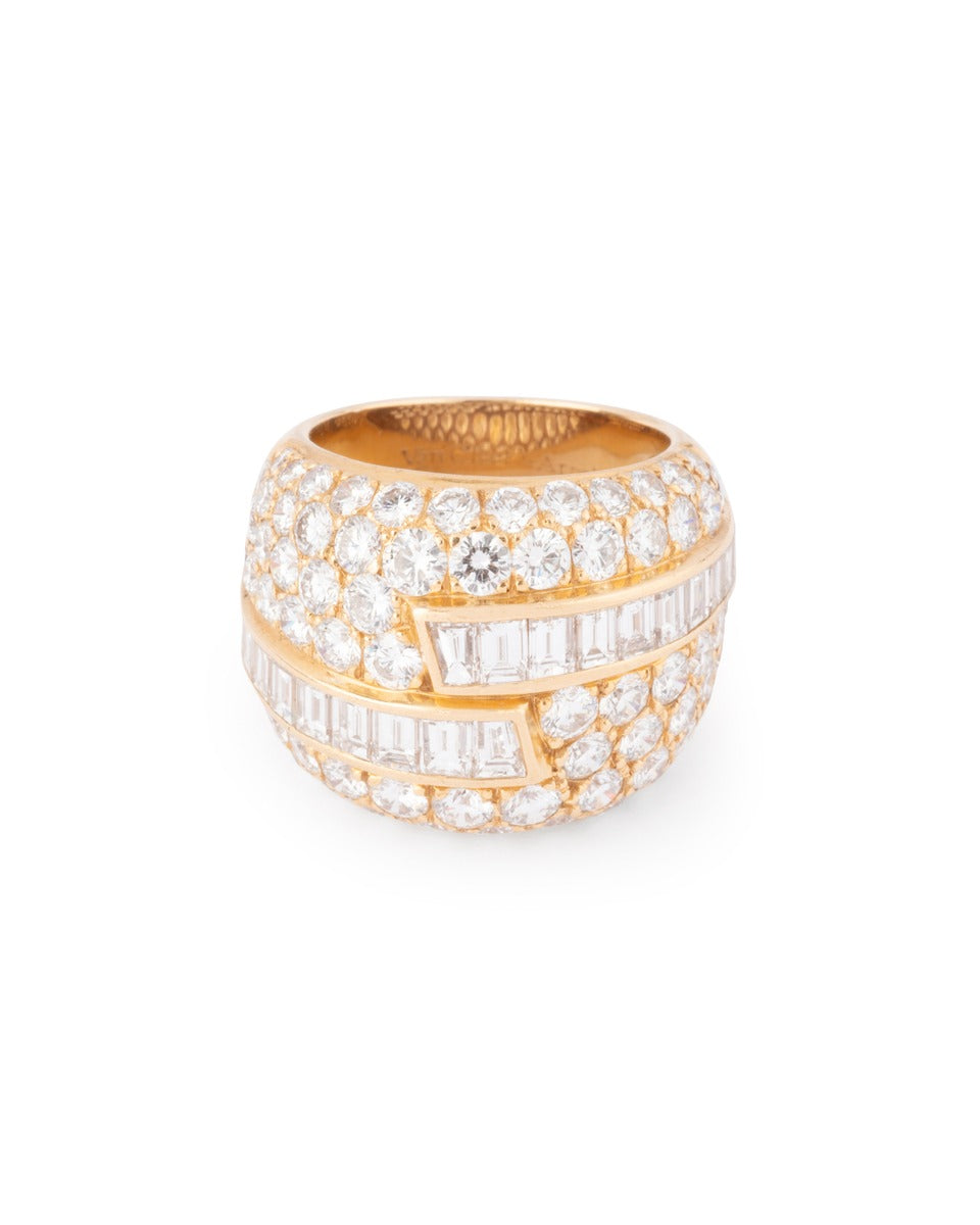 Van Cleef &amp; Arpels, 18K yellow gold and diamond ring