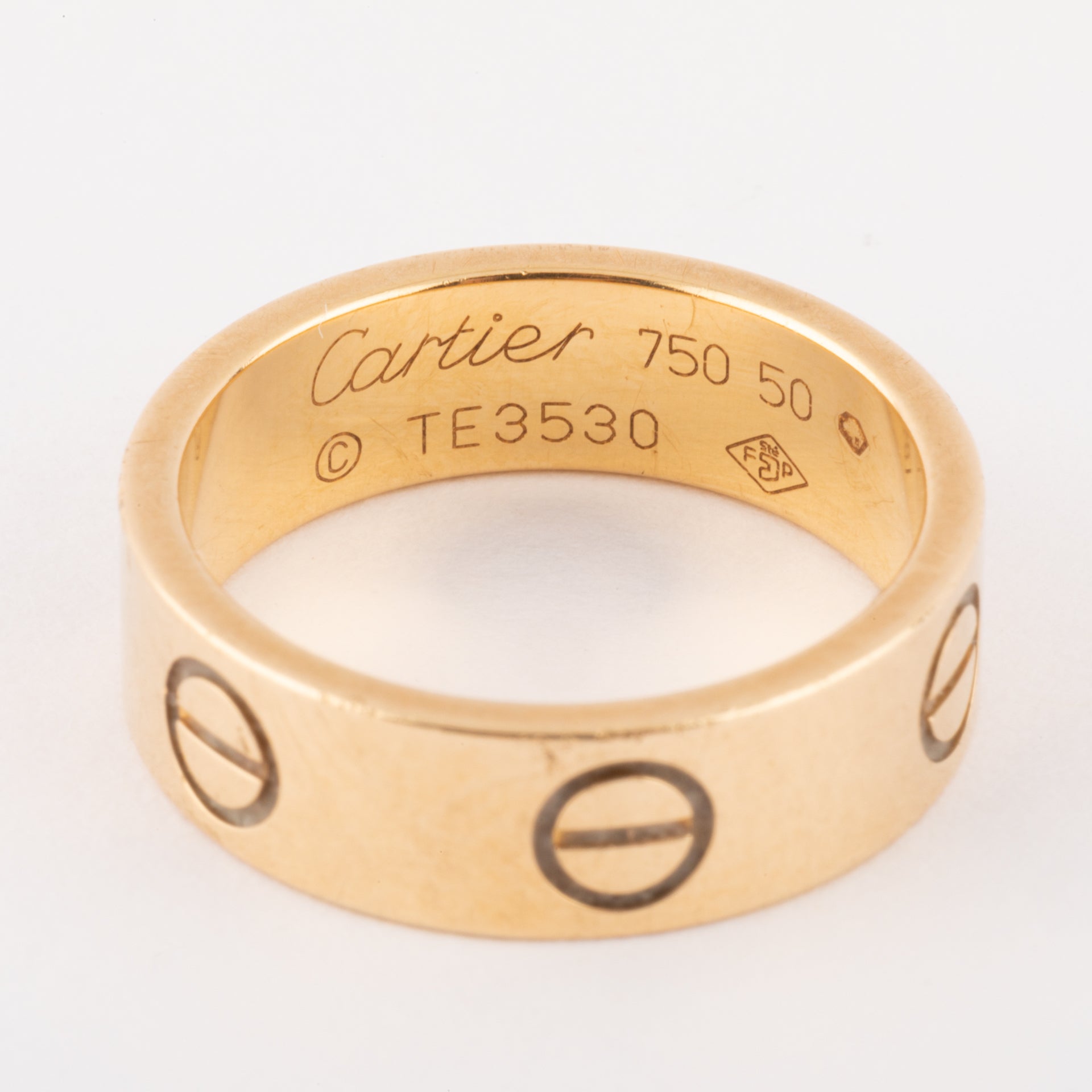 Bague "Love" or jaune