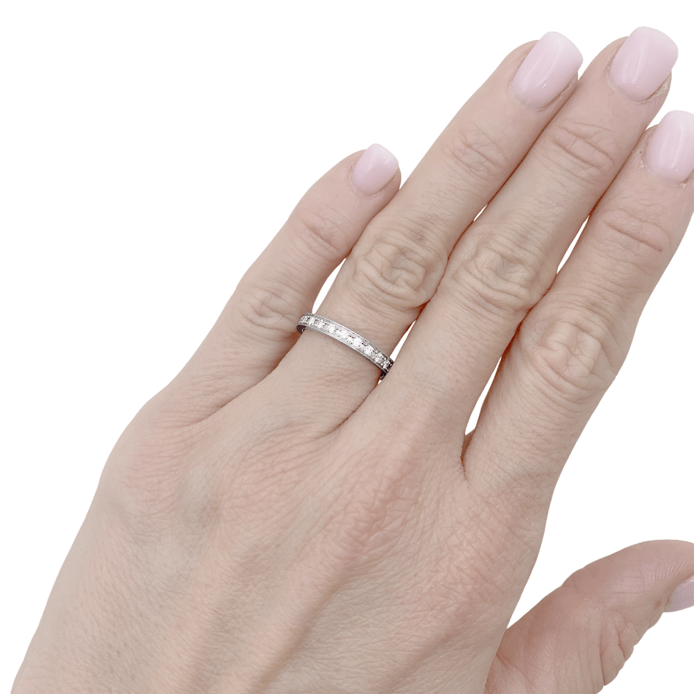 Bague Boucheron, "Beloved", platine et diamants. - Maison Eloe