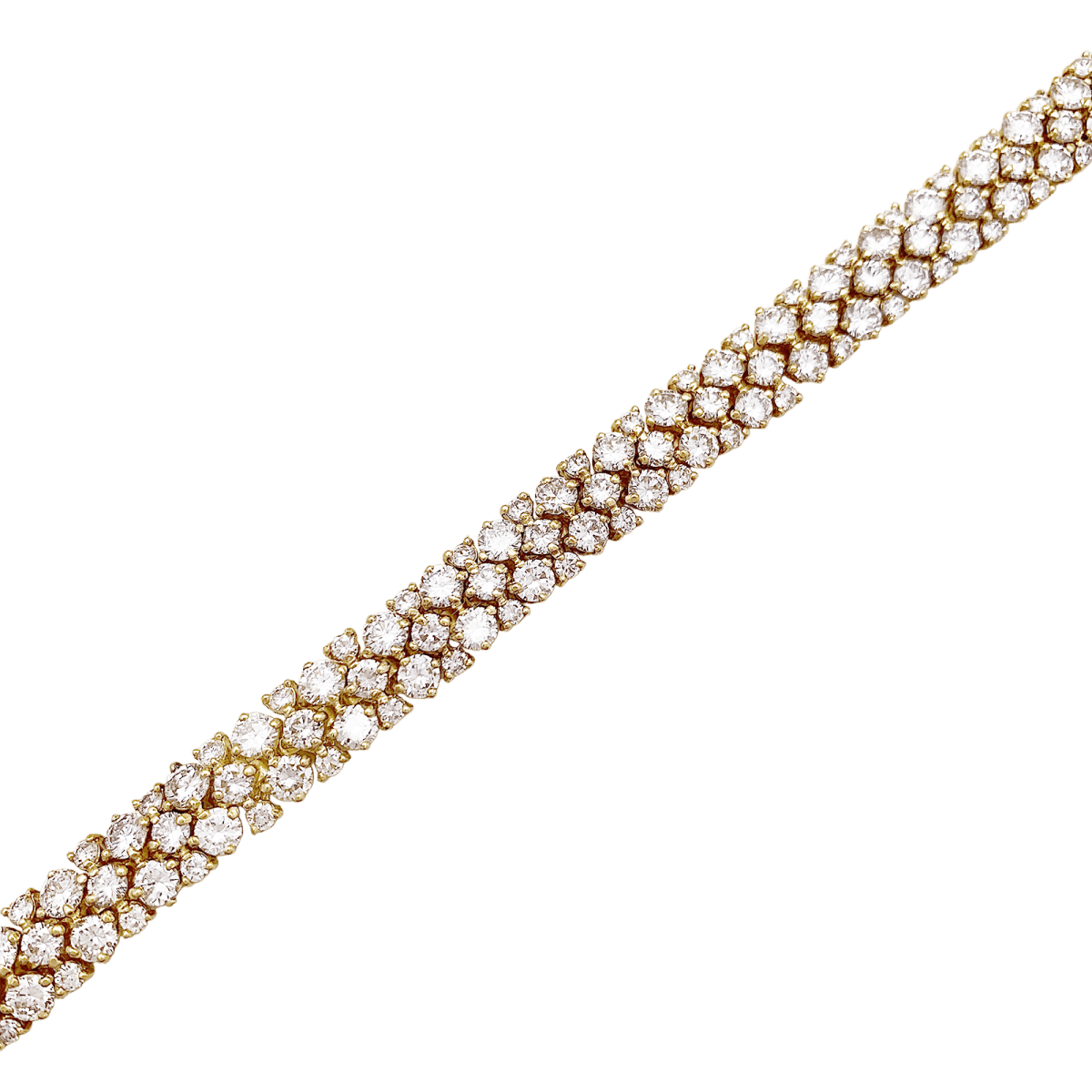 Collier "Rivière" or jaune, diamants. - Maison Eloe