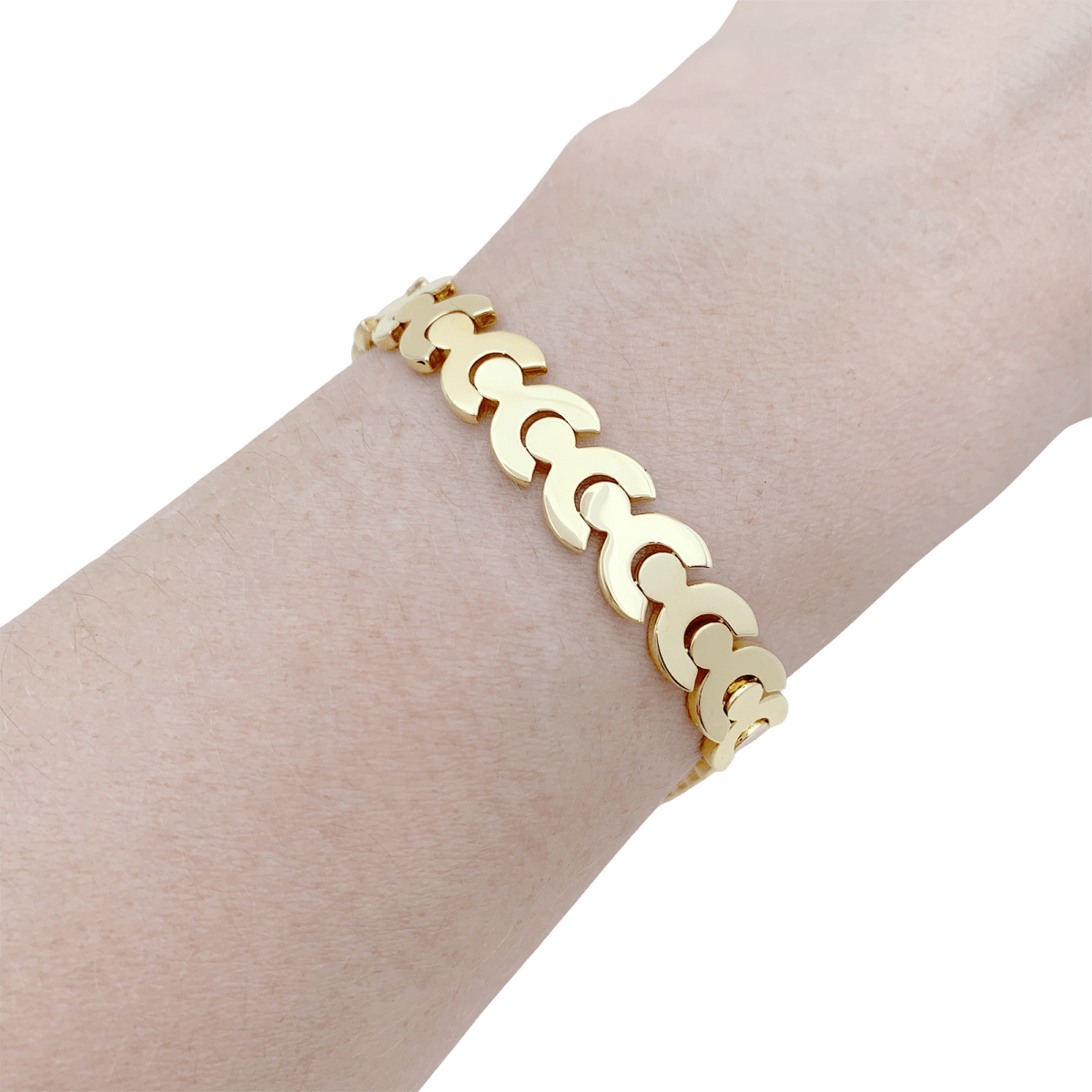 Bracelet FRED, or jaune. - Maison Eloe