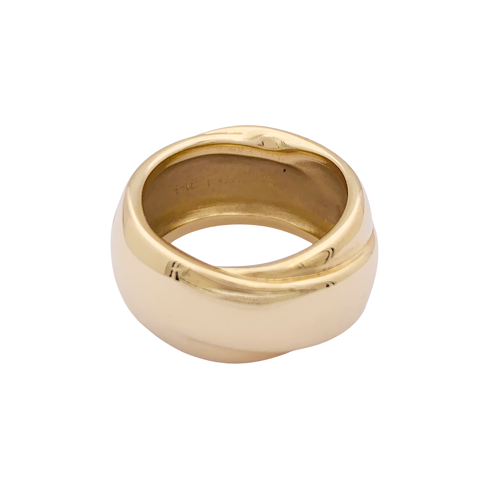 Bague Hermès "Volte", or jaune.