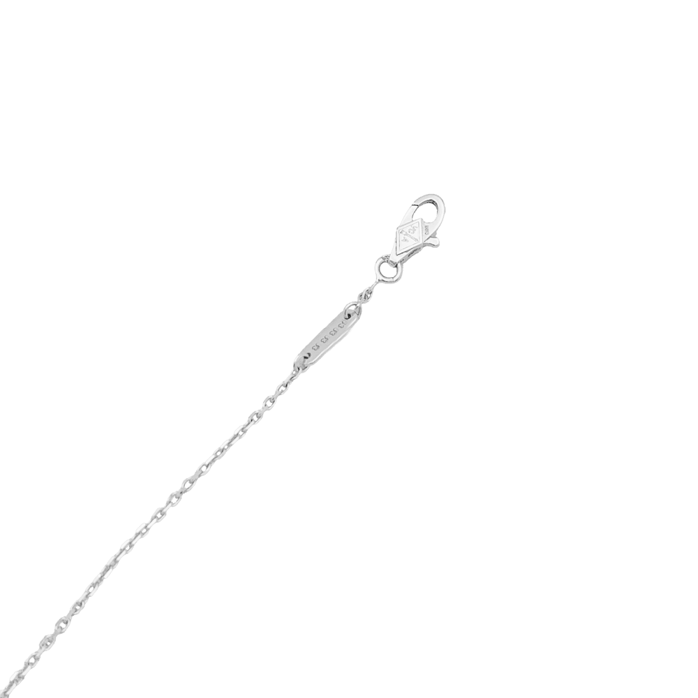 Bracelet Van Cleef & Arpels, "Sweet Alhambra", or blanc, diamants.