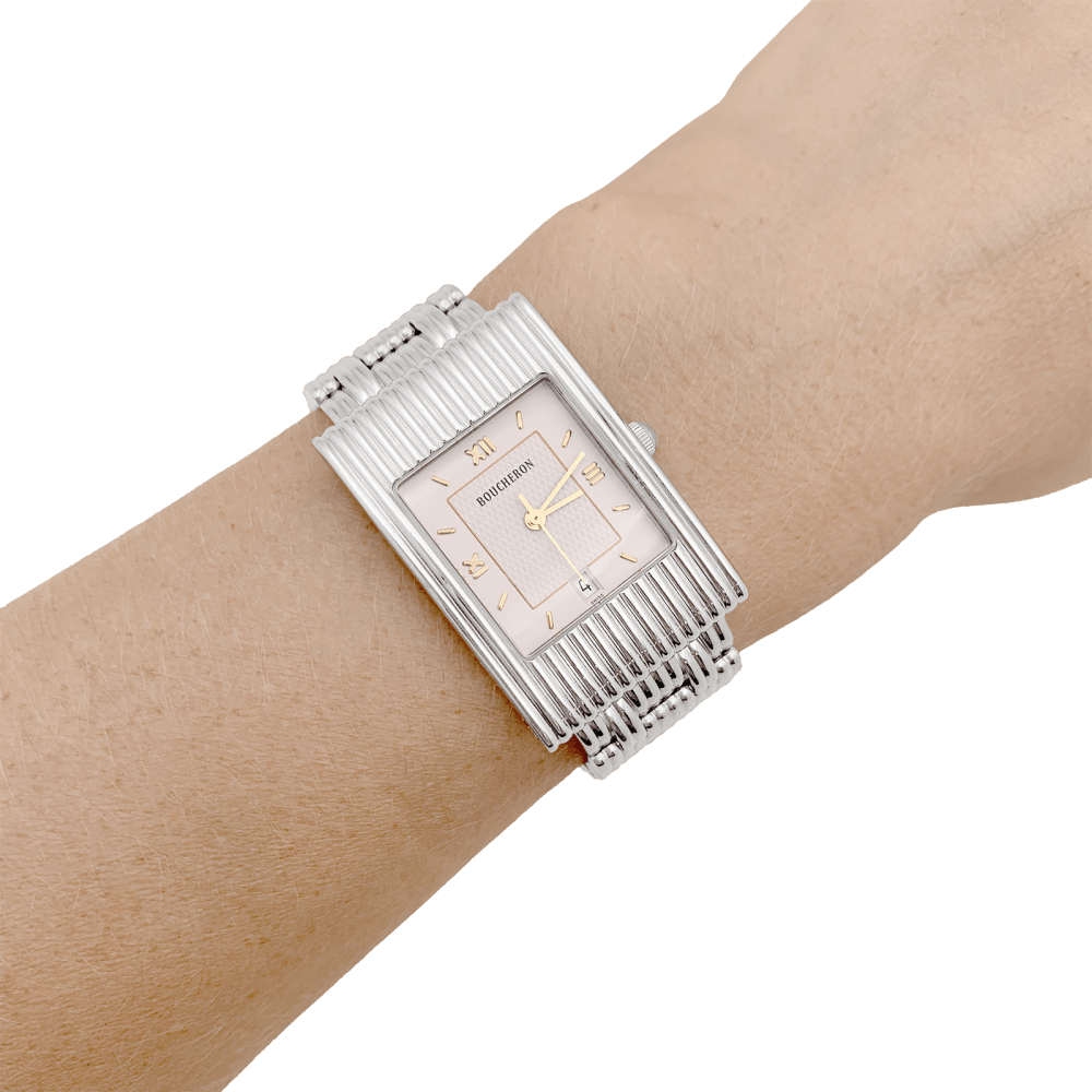 Montre Boucheron, "Reflet", acier.