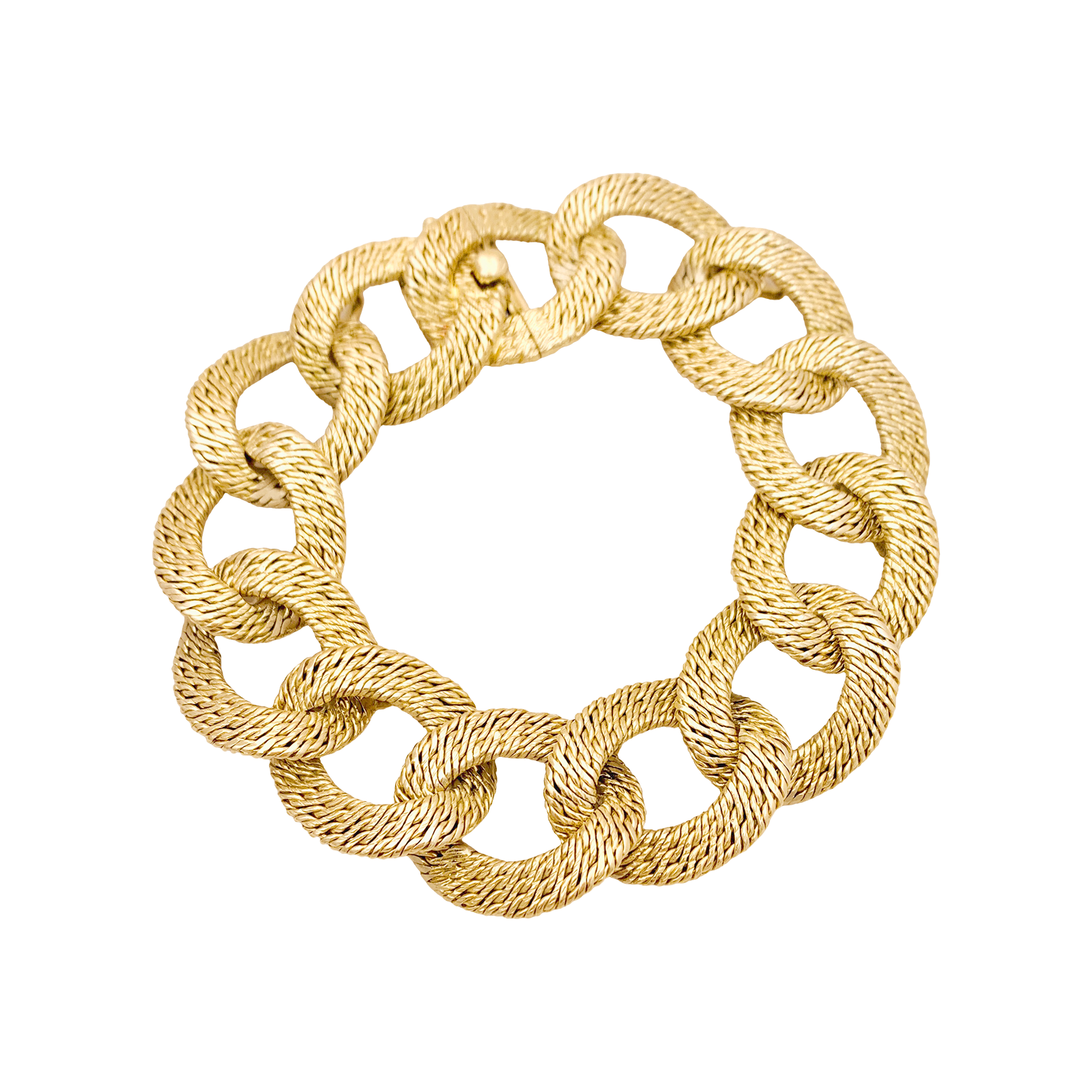 Bracelet Georges Lenfant, maillons "paillettes".