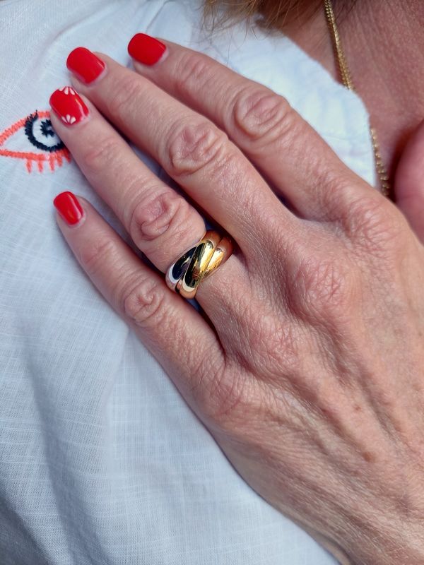 Cartier Trinity Three Gold Ring