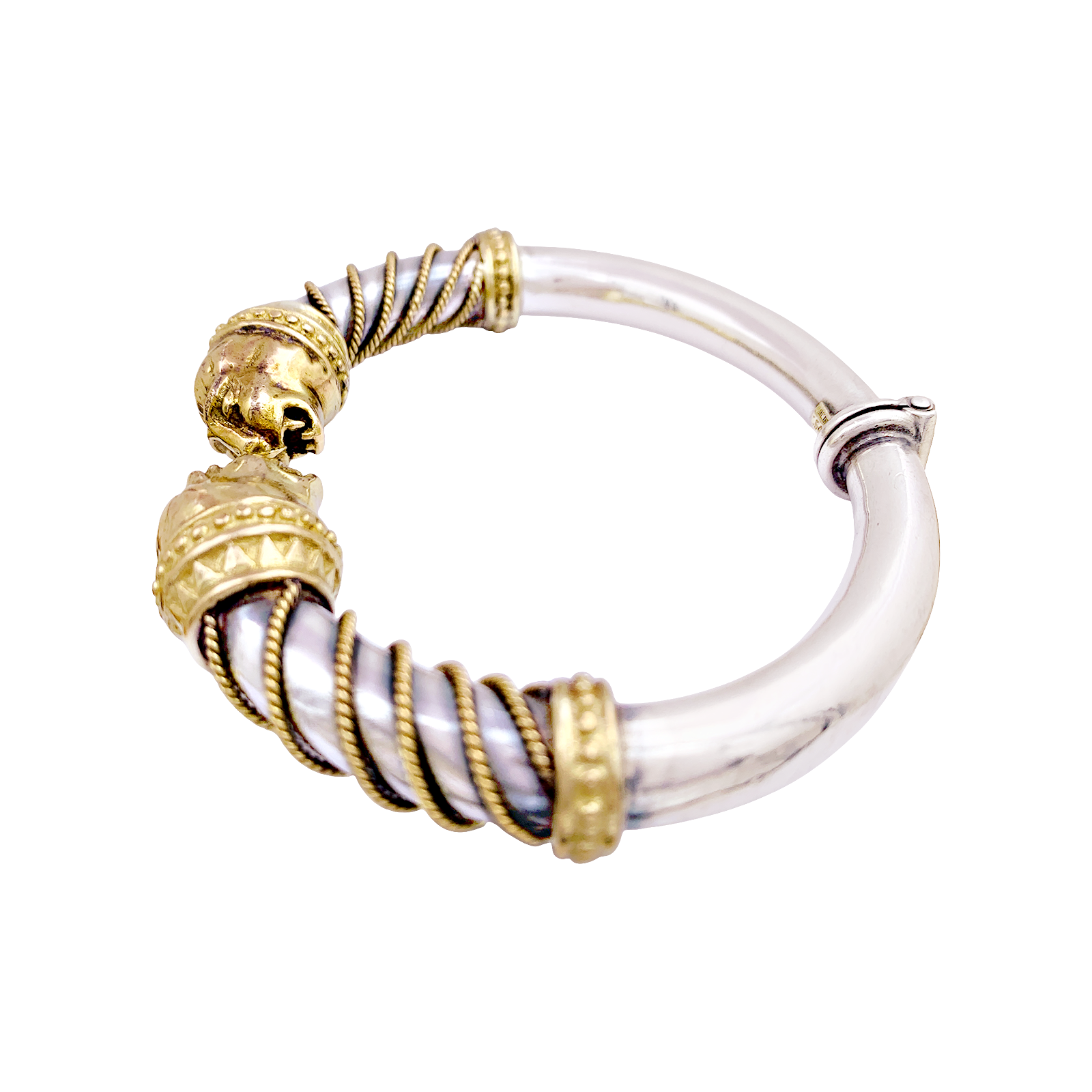 Bracelet Zolotas, "Heritage", or jaune, argent.