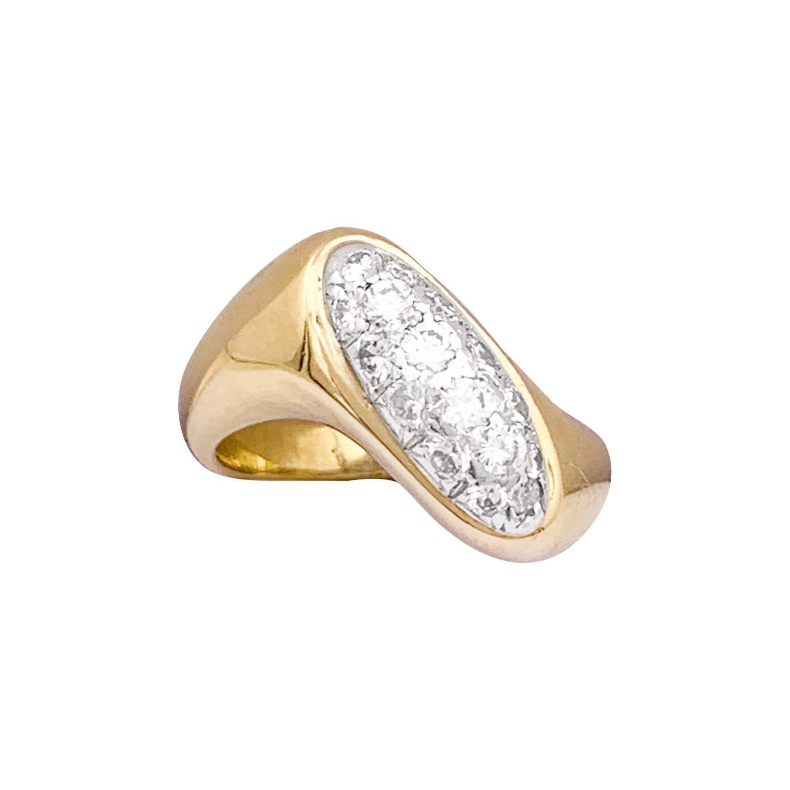 Bague BOUCHERON, or jaune et diamants