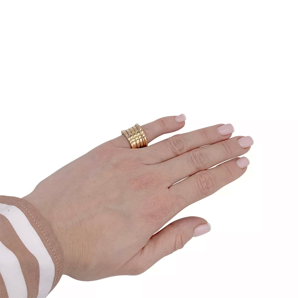 Bague Bulgari, "B.Zero1", or jaune