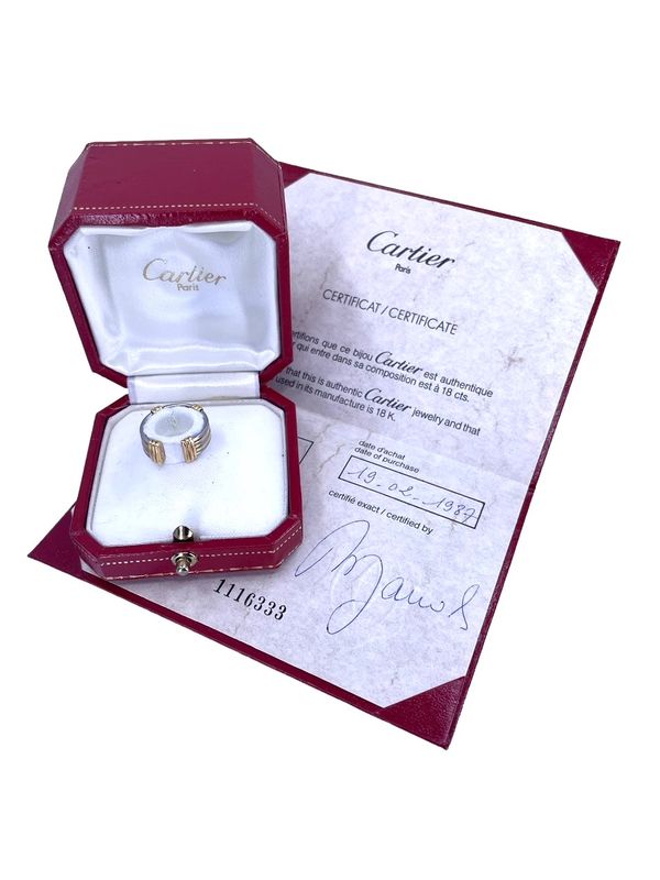 Cartier, 18K gold and vintage steel ring
