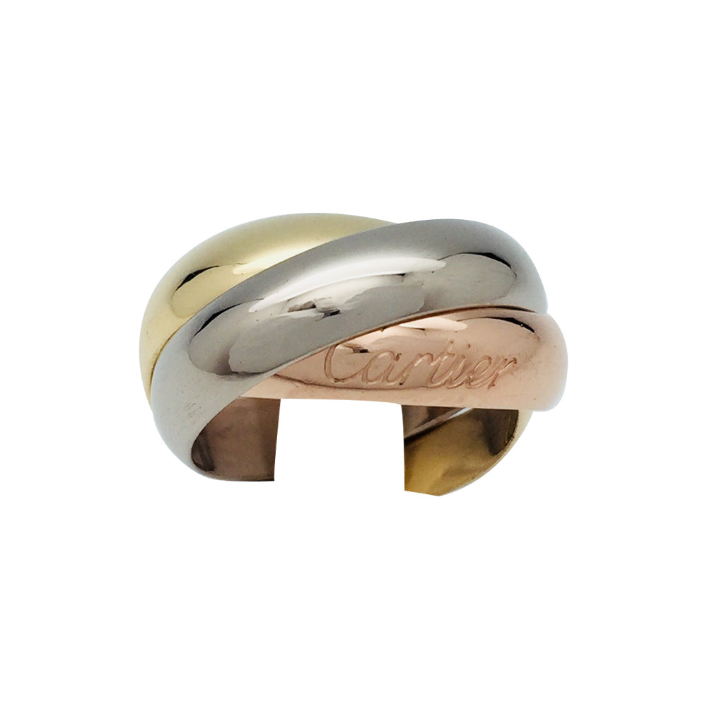 Bague Cartier "Trinity" 3 ors, grand modèle.