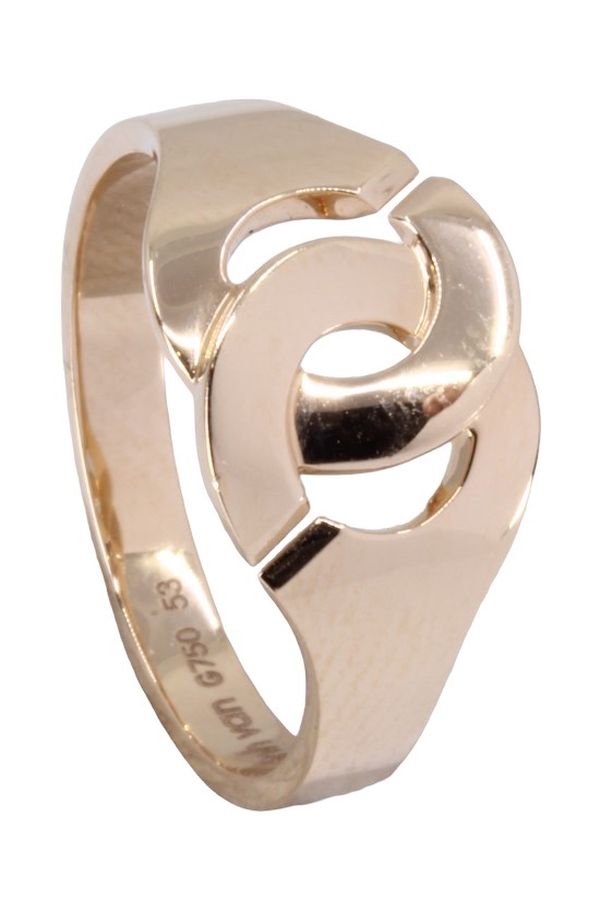 DINH VAN R10 YELLOW GOLD HANDCUFFS RING