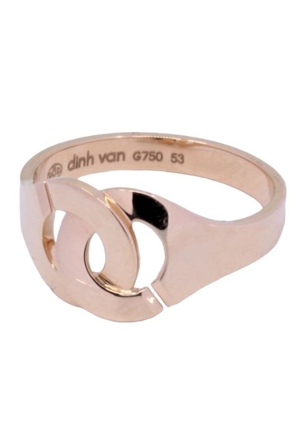 DINH VAN R10 YELLOW GOLD HANDCUFFS RING