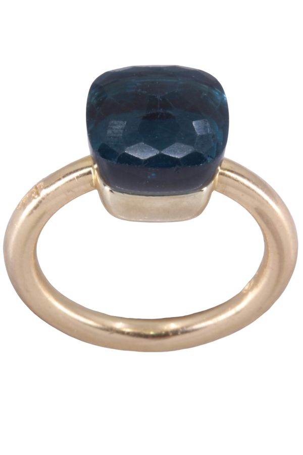 POMELLATO, NUDO CLASSIC BLUE LONDON TOPAZ RING