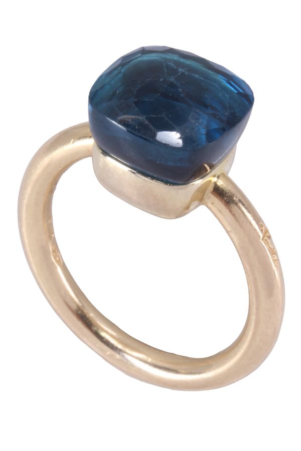 POMELLATO, NUDO CLASSIC BLUE LONDON TOPAZ RING