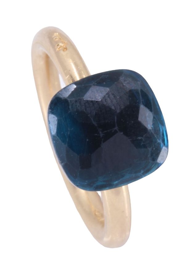 POMELLATO, NUDO CLASSIC BLUE LONDON TOPAZ RING