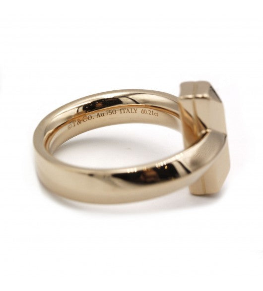 Tiffany, "T1" Ring in Rose Gold and Diamonds