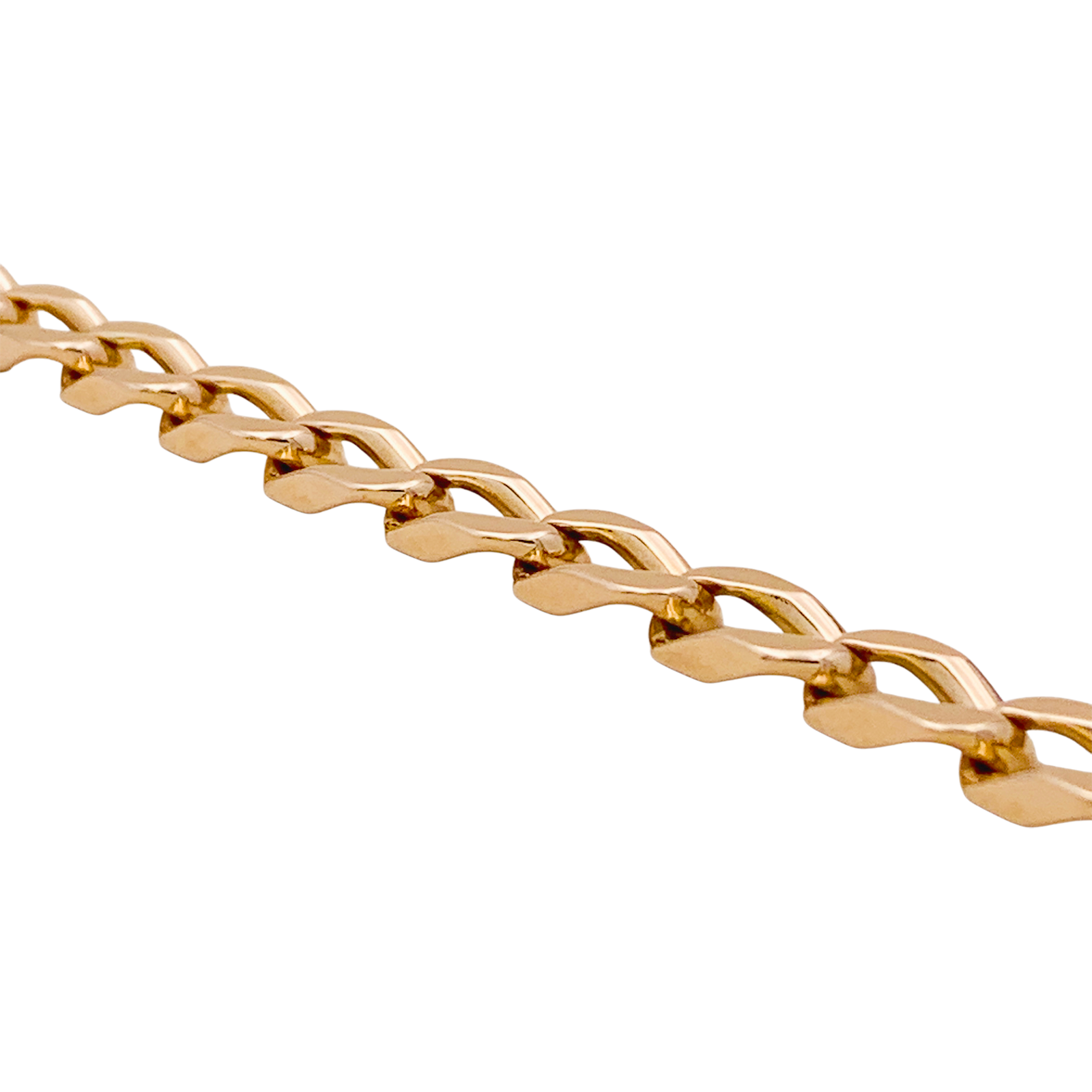 Bracelet gourmette or rose.