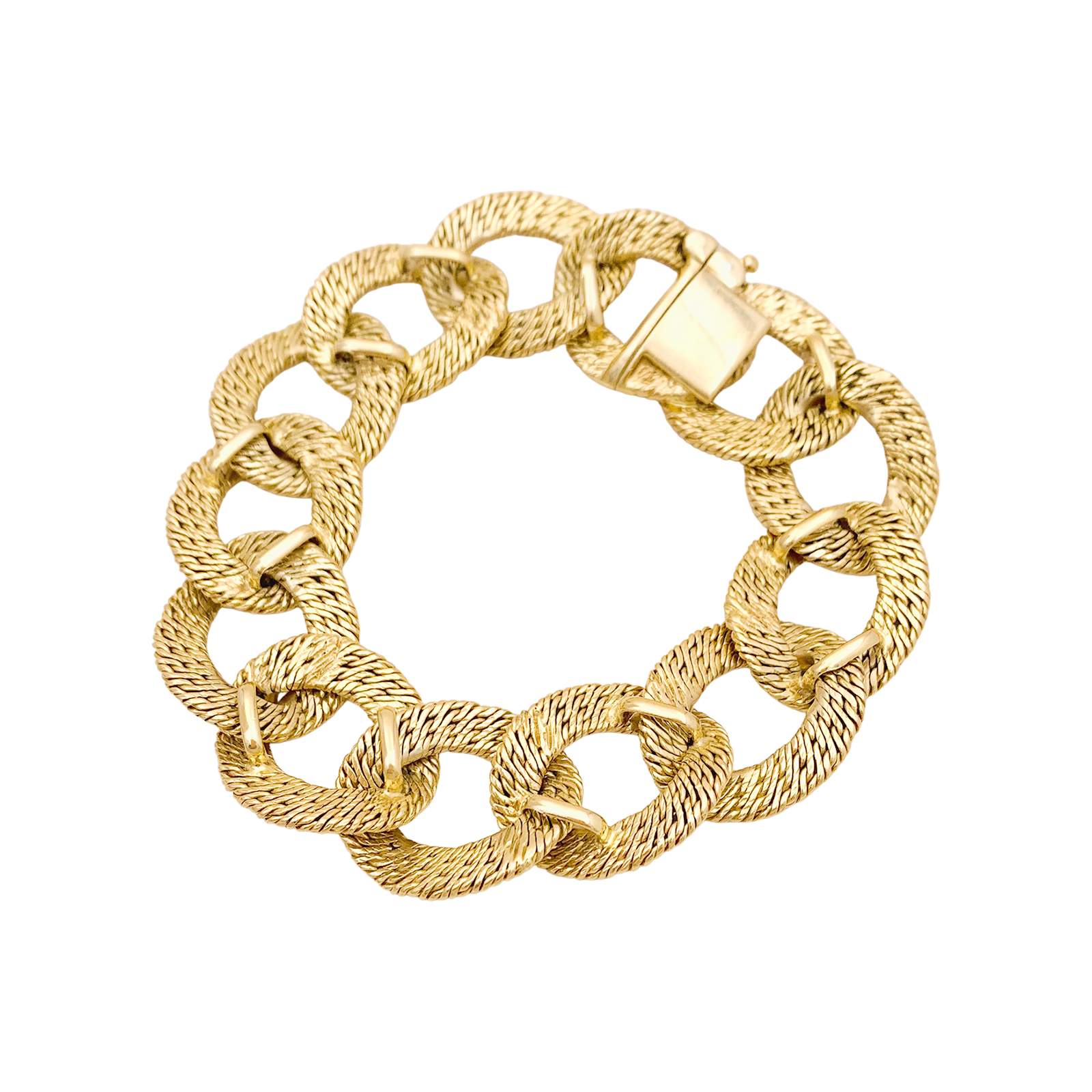 Bracelet Georges Lenfant, maillons "paillettes".