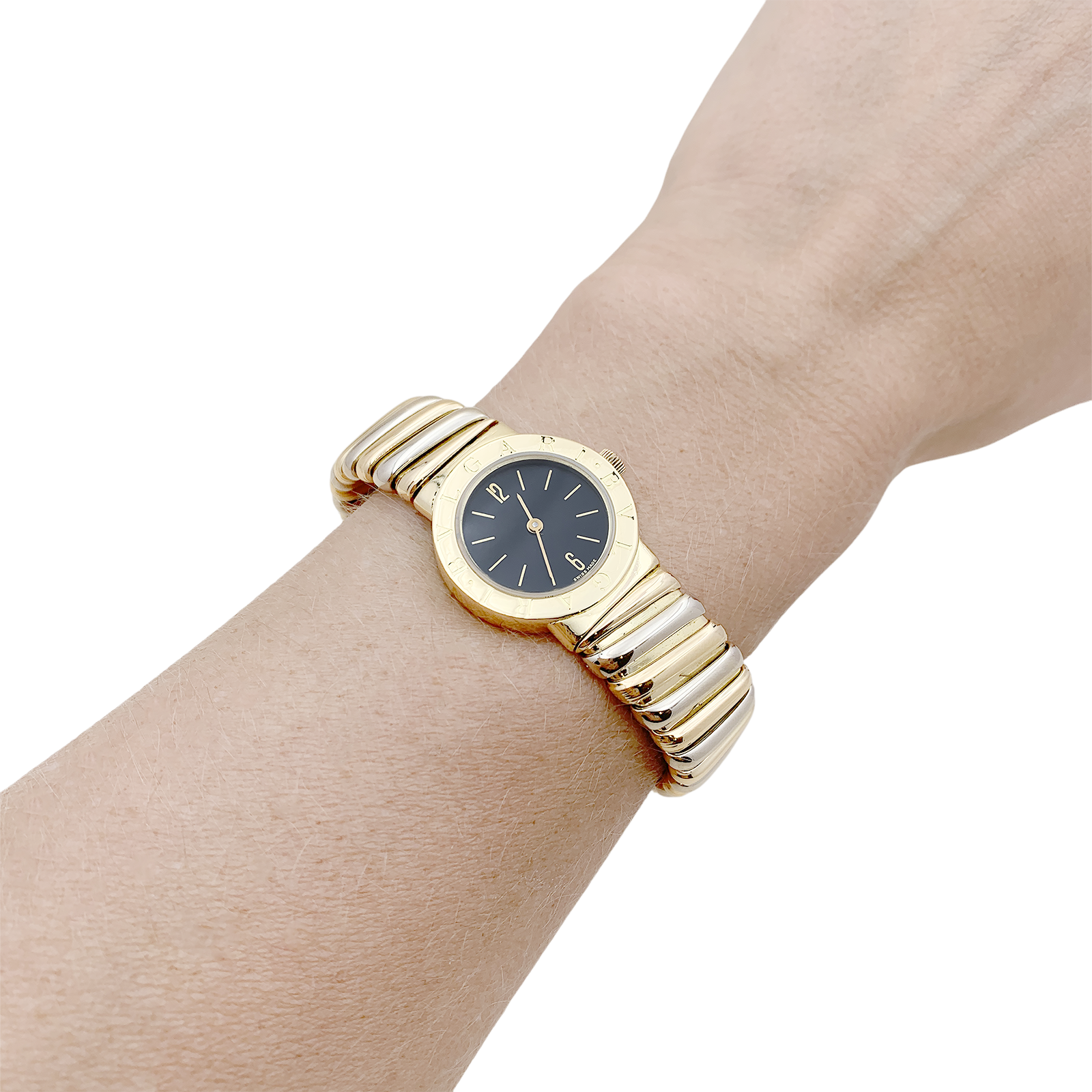 Montre Bulgari, "BB 23 2T", deux ors.