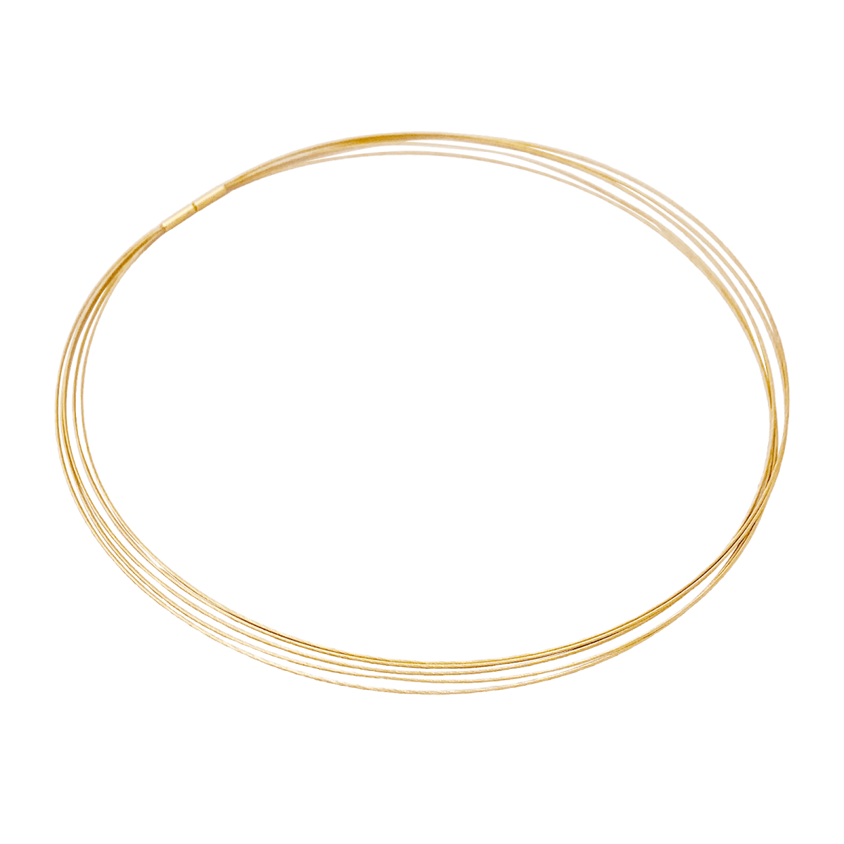 Collier DINH VAN, cinq câbles en or jaune. - Maison Eloe