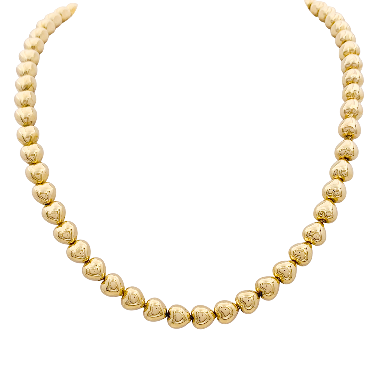 Collier « Cœurs » or jaune.