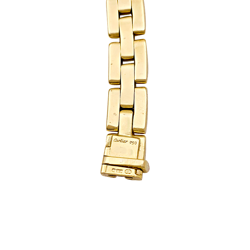 Collier Cartier, "Etrier", or jaune, diamants.