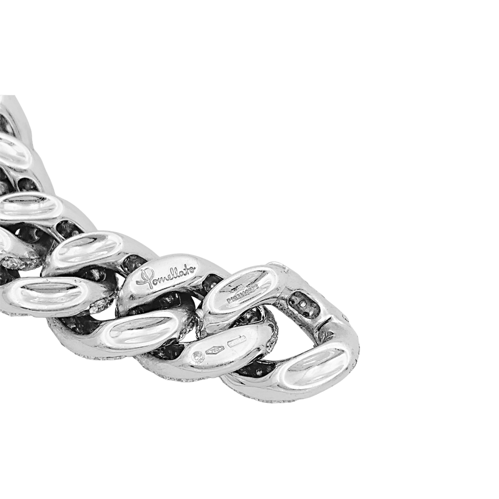 Bracelet Pomellato, "Catene", or blanc et diamants.