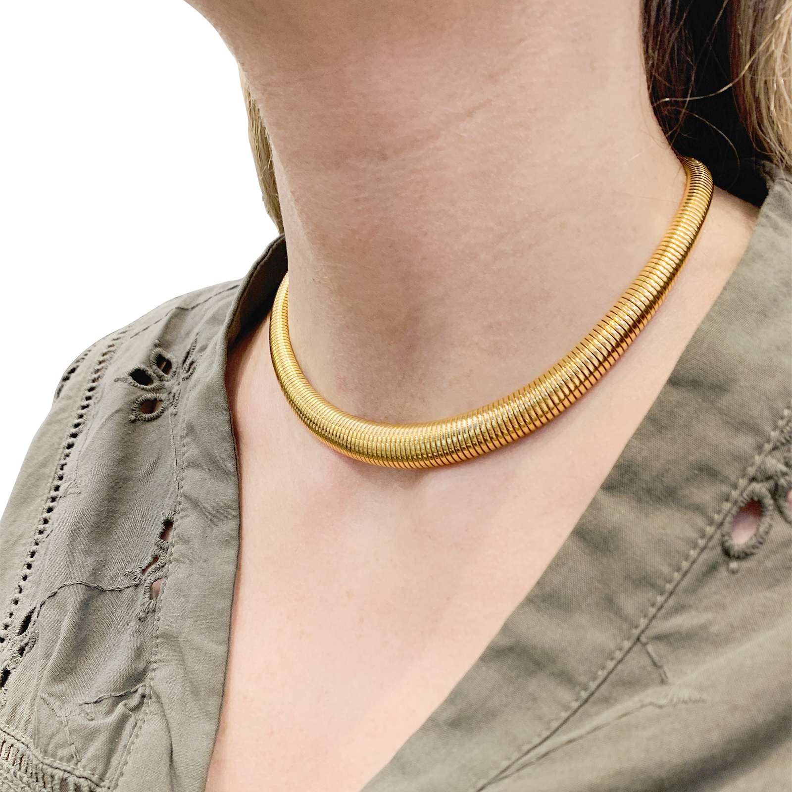 Collier vintage "Tubogas".