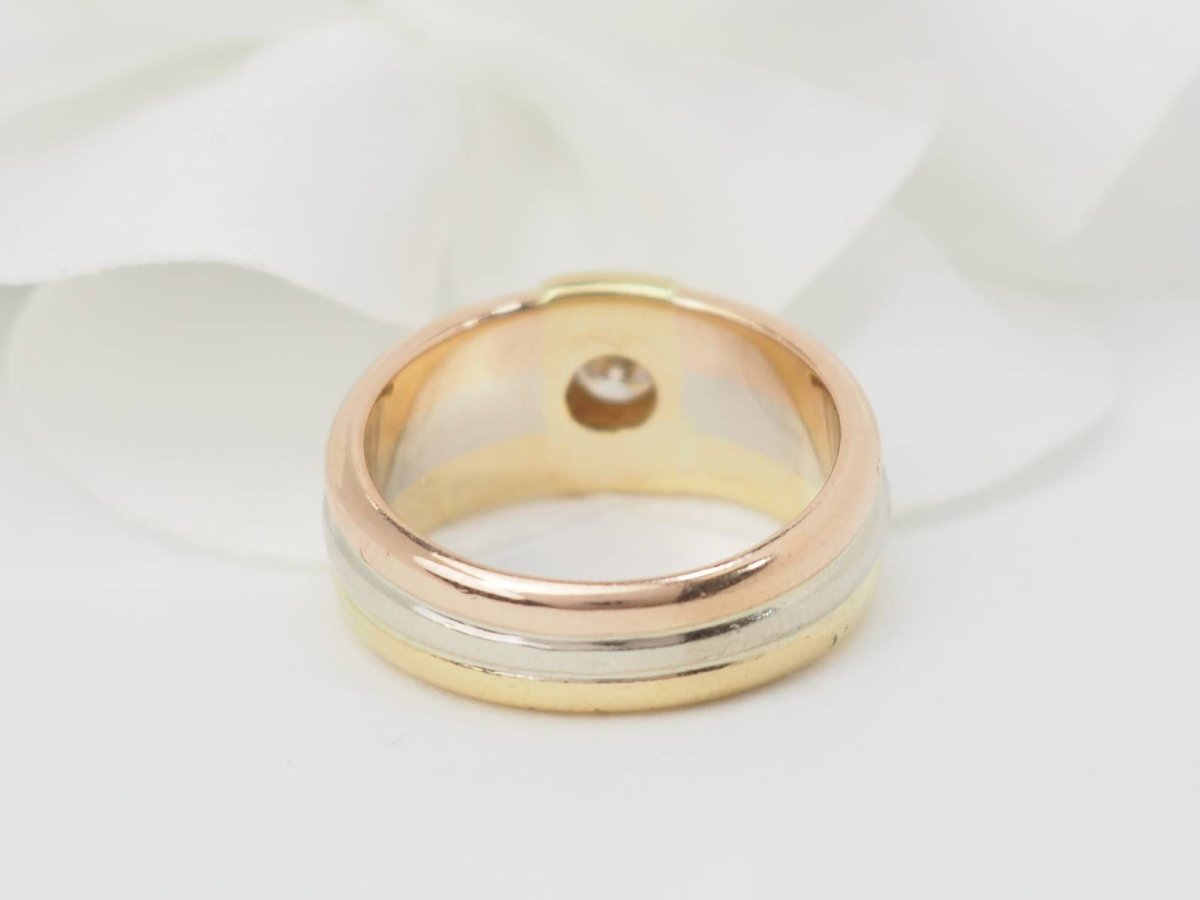 Cartier Bague Vintage Diamant 3 Ors - Maison Eloe