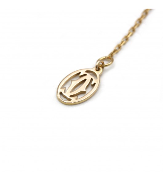 Cartier, "Love Necklace" Gold, Pink Sapphire