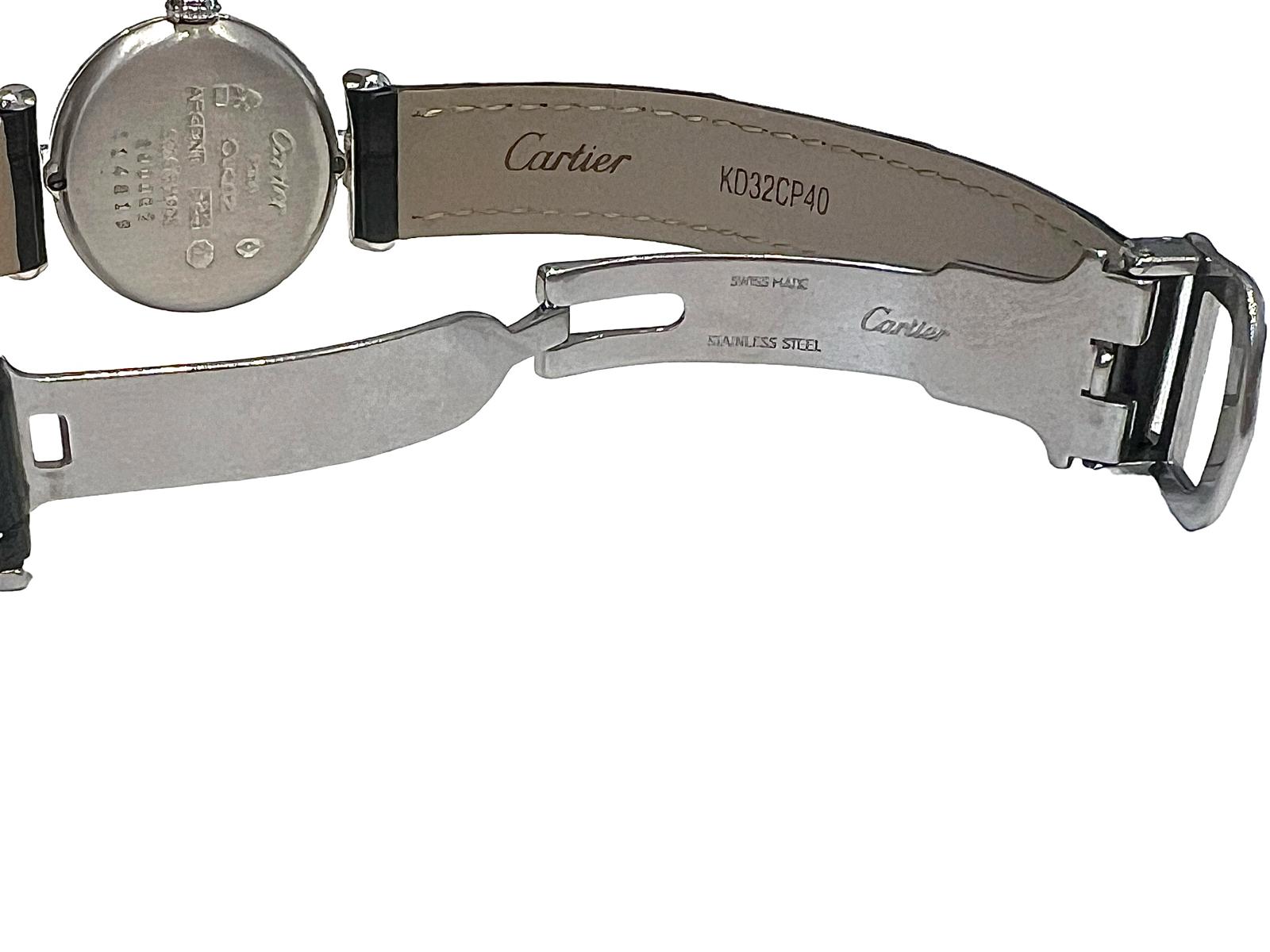 Cartier, Colisée Must Watch, Silver on Leather