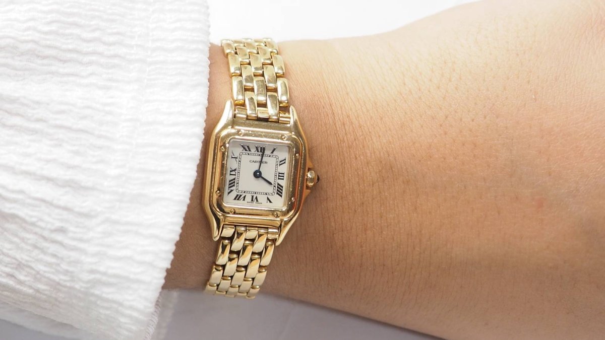 Cartier, Montre Panthere Or jaune Vintage full set - Maison Eloe