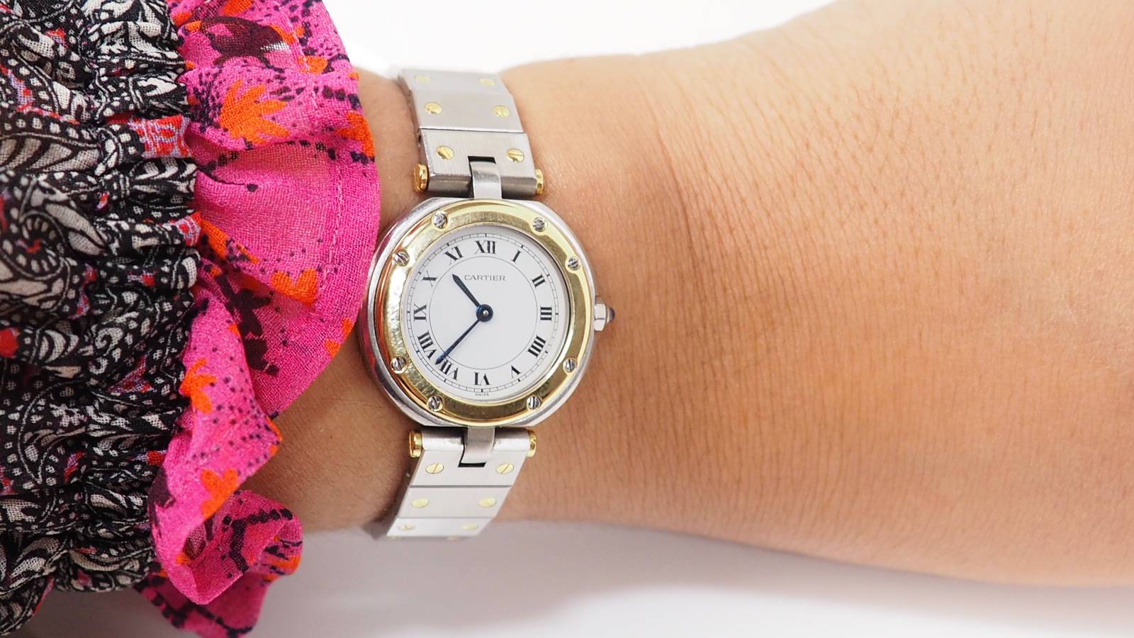 Cartier, Santos Vendome Gold and Steel Watch