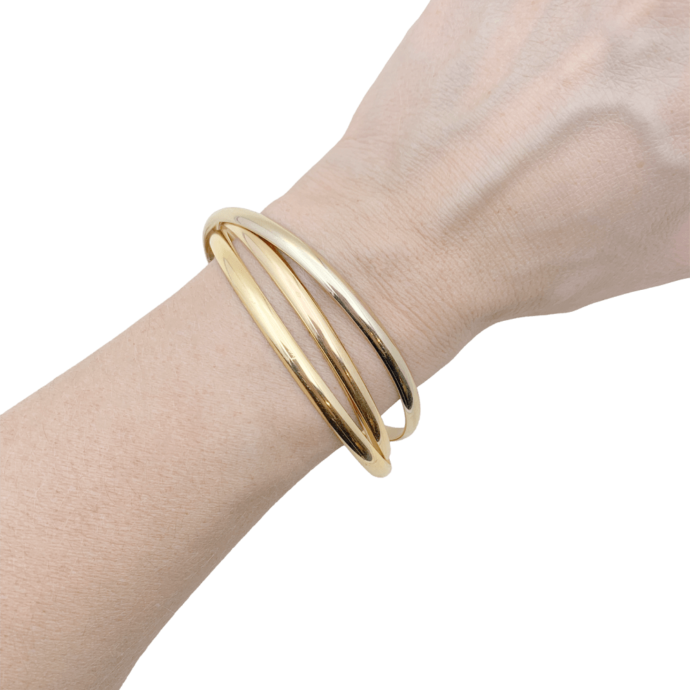 Bracelet Cartier, "Trinity", trois ors.