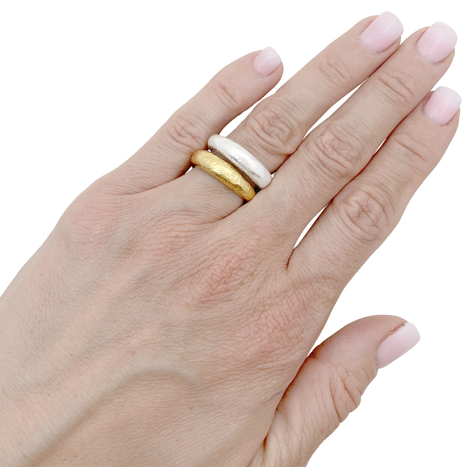 Bagues Arthus-Bertrand, or jaune, argent.