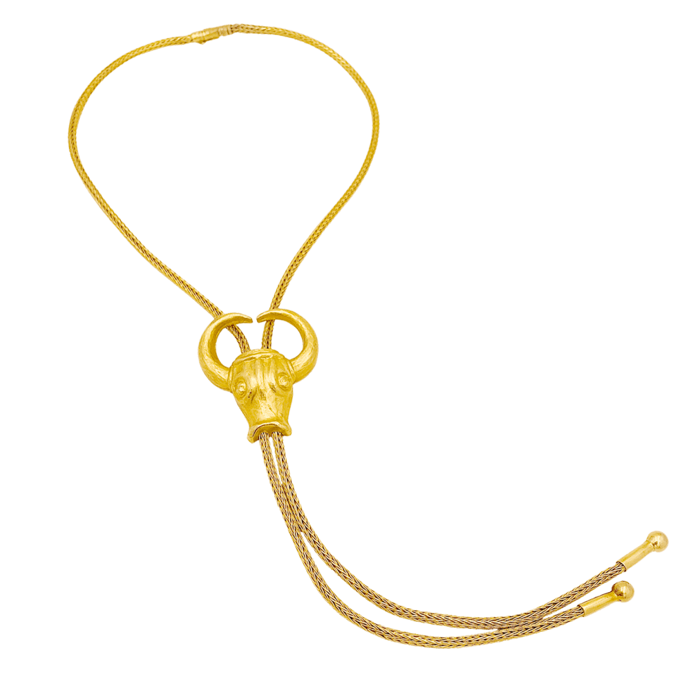 Collier LALAOUNIS, « Taureau », or jaune.