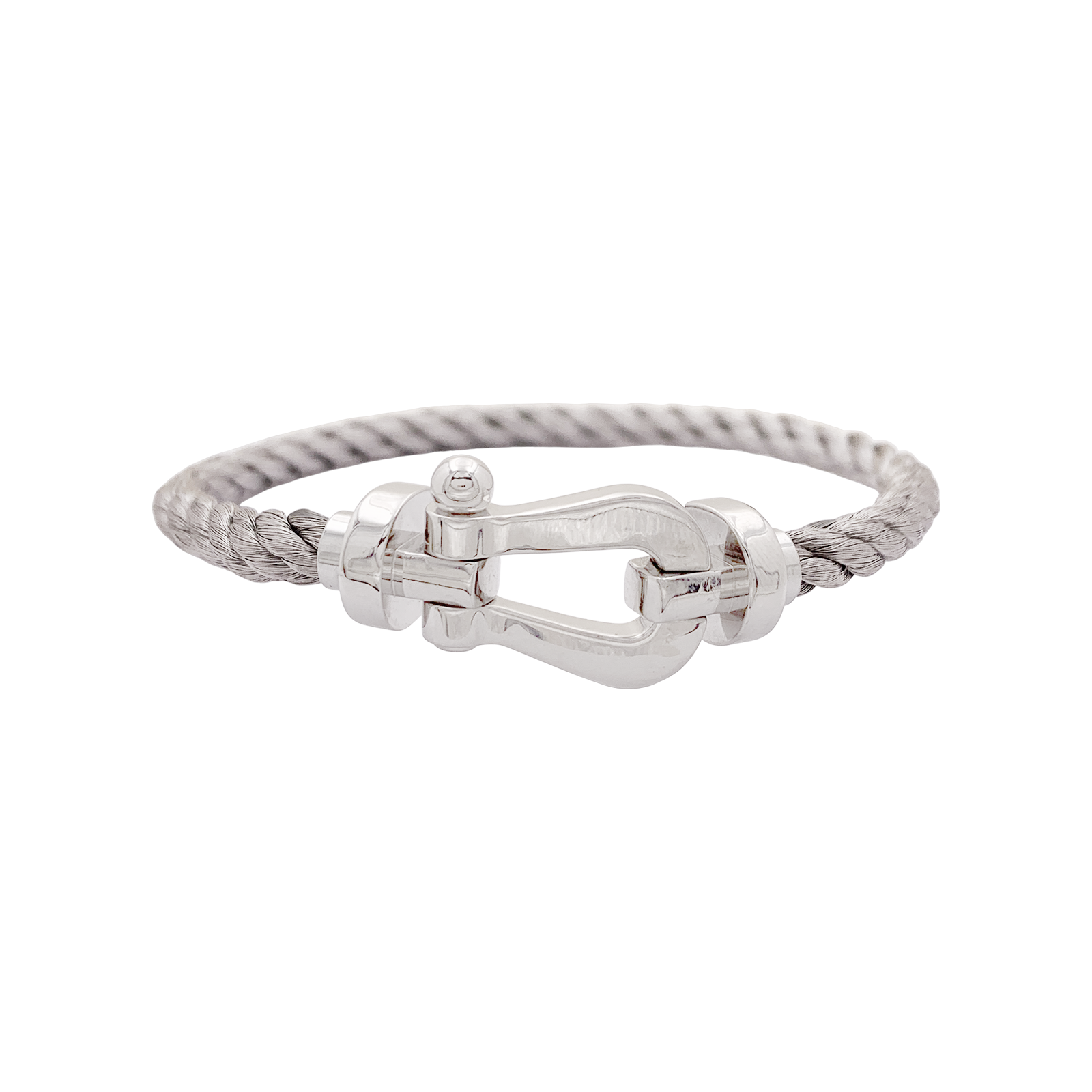 Bracelet Fred, "Force 10", or blanc, acier.