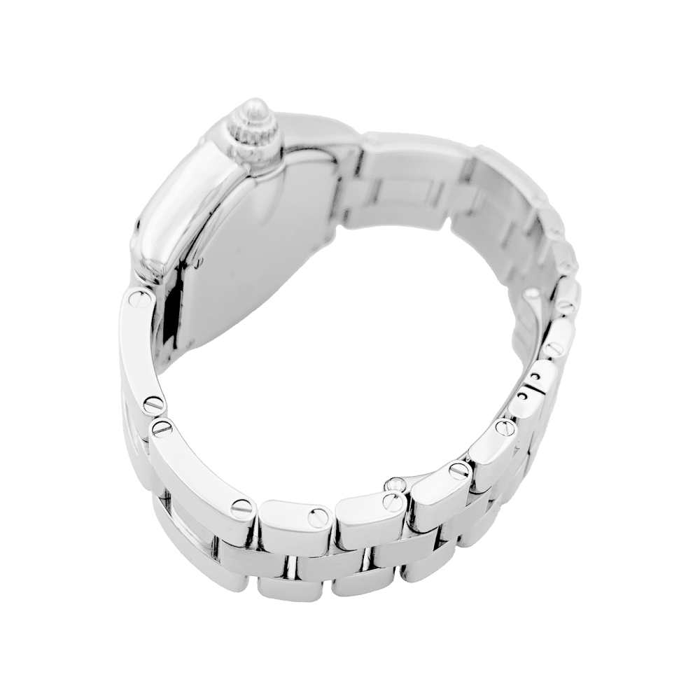 Montre Cartier, "Roadster", acier.