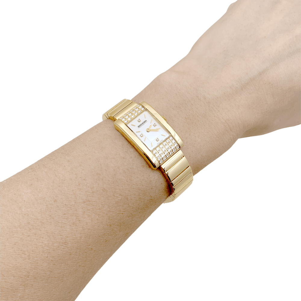 Montre Boucheron « Reflet Icare », or jaune, diamants.