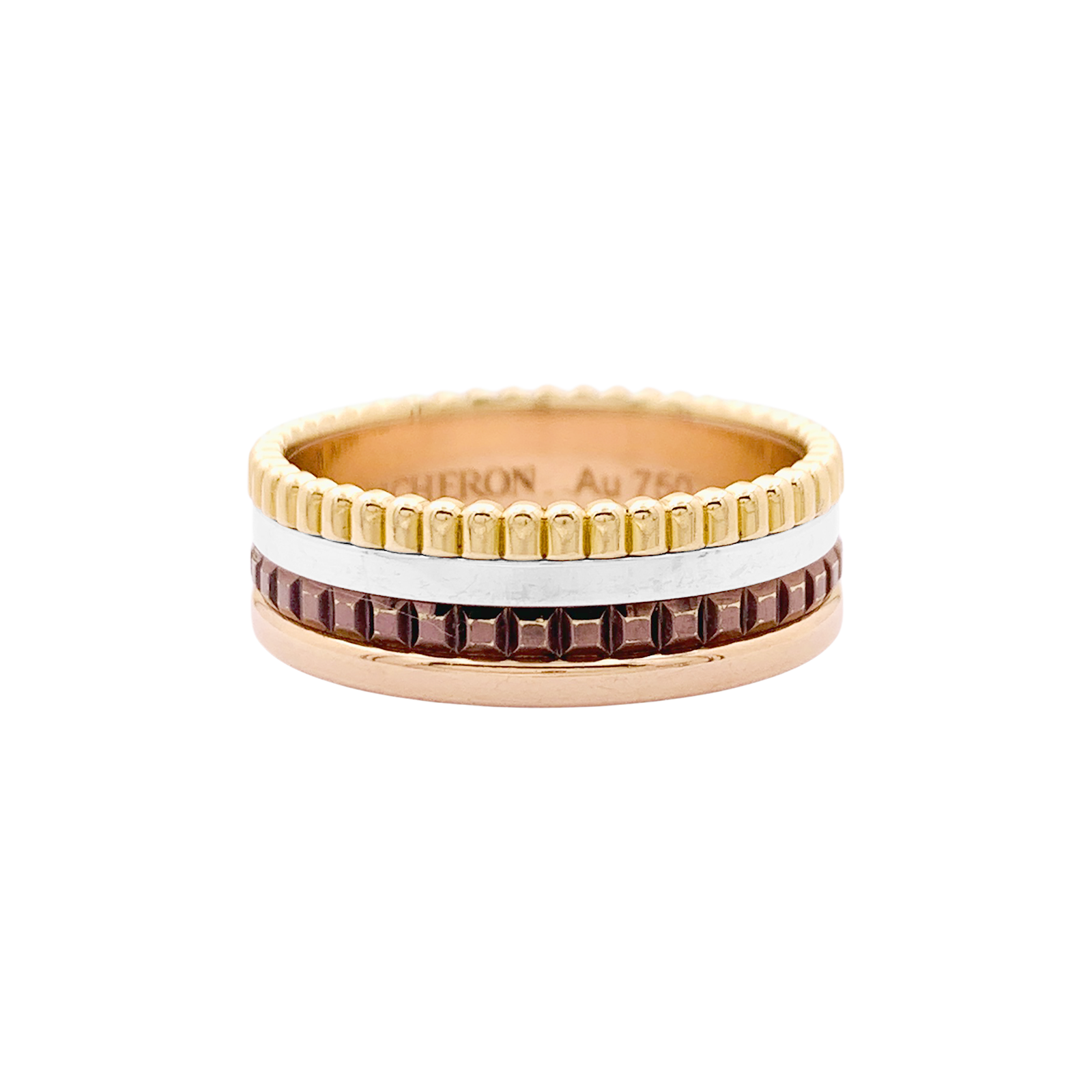 Bague Boucheron, "Quatre Classique Small", 3 ors, PVD.