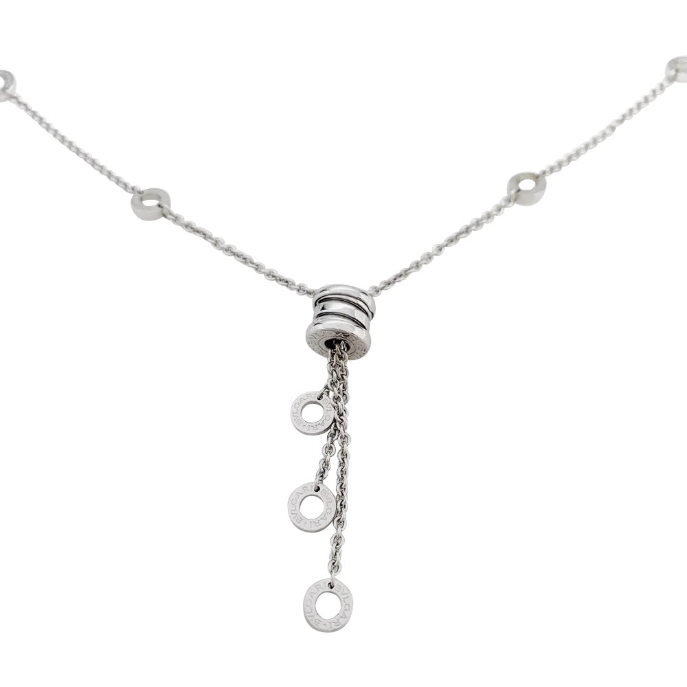 Bulgari necklace, "B.Zero1", white gold.