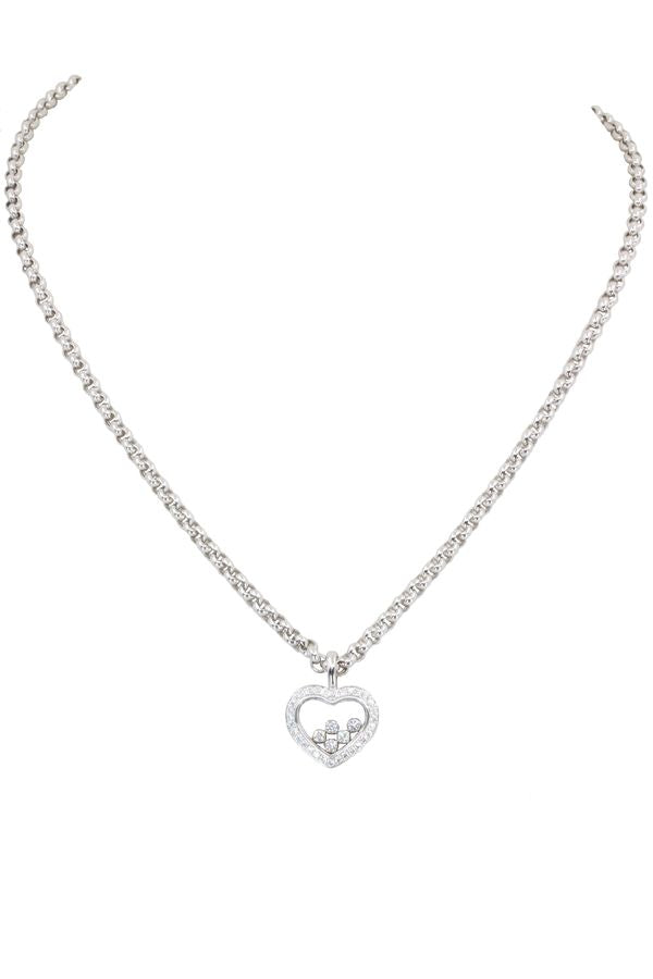 Chopard, Happy Diamonds White Gold Diamond Necklace