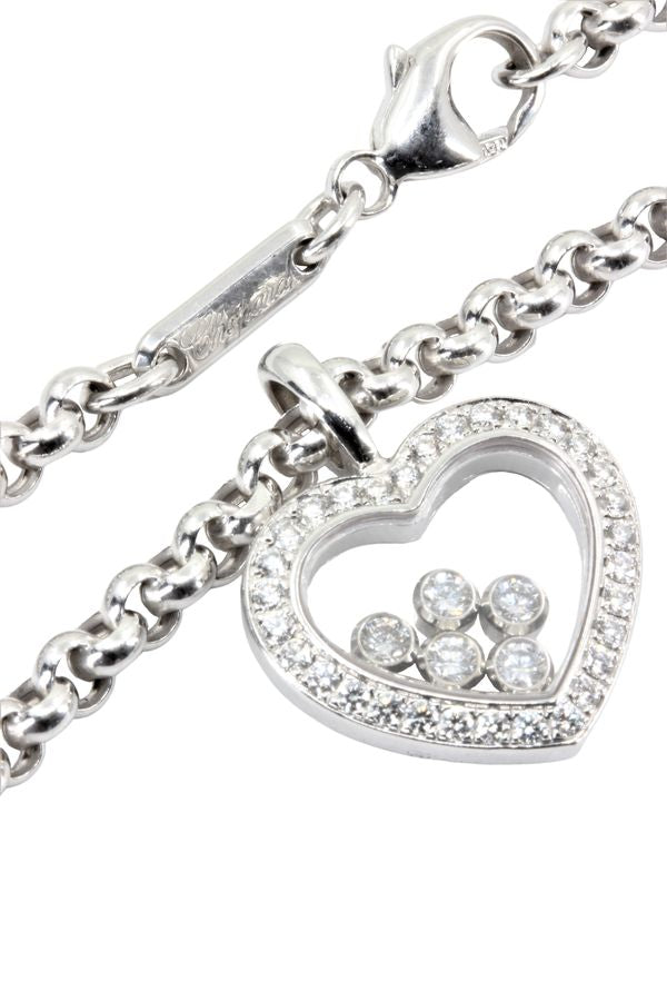 Chopard, Happy Diamonds White Gold Diamond Necklace
