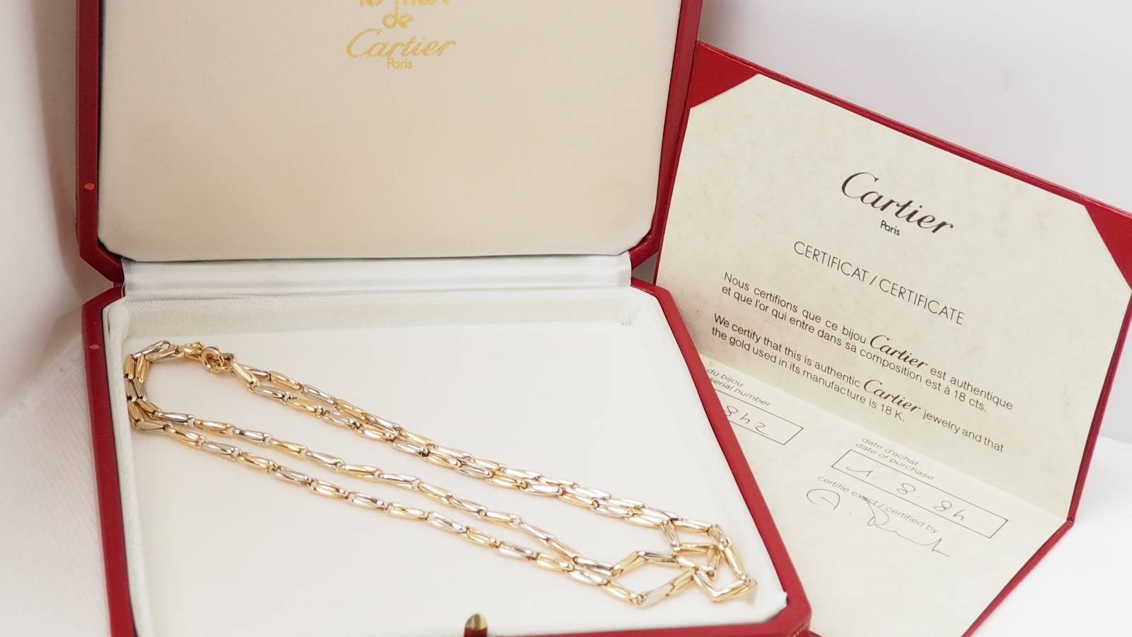 Cartier, Yellow Gold Oatmeal Necklace