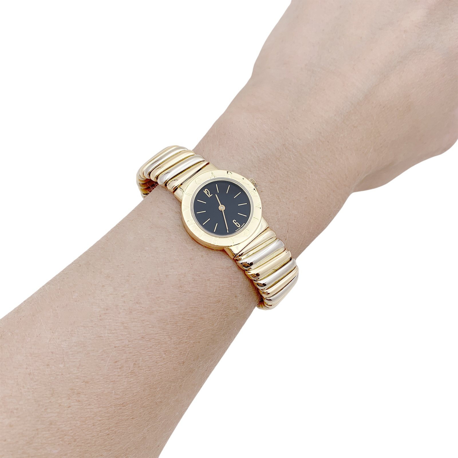 Montre Bulgari, "BB 23 2T", deux ors.