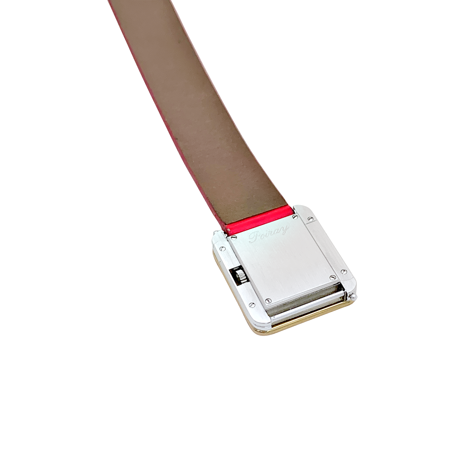 Montre Poiray, "Ma Première", plaqué or, acier.