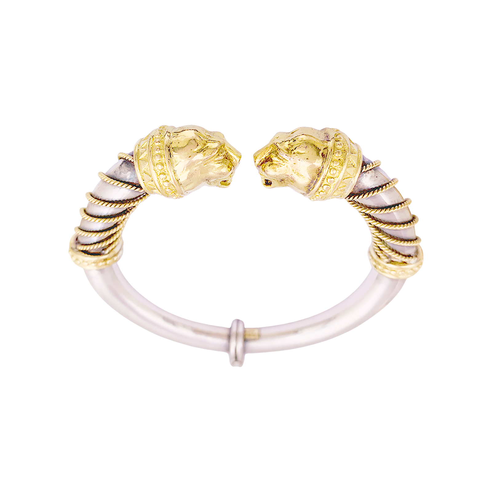 Bracelet Zolotas, "Heritage", or jaune, argent.