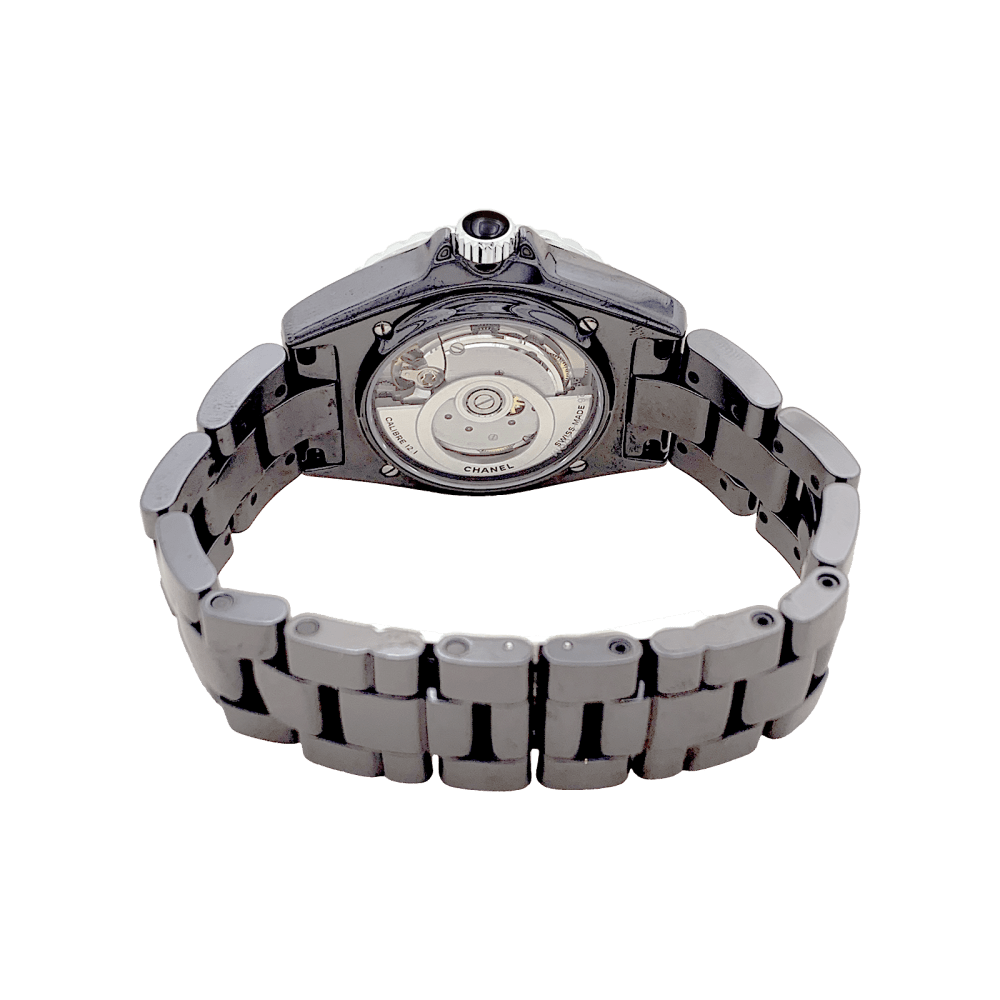 Montre Chanel, "J12 Phantom", céramique noire, acier.