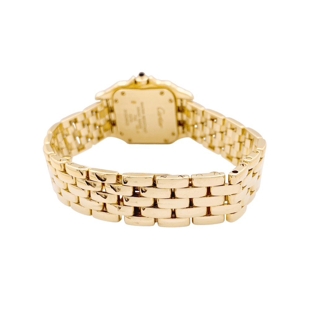Montre Cartier, "Panthère", or jaune.